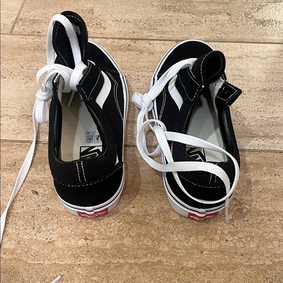 NWB black Vans Old Skool lace up sneaker sz 8 women’s - Picture 5 of 6